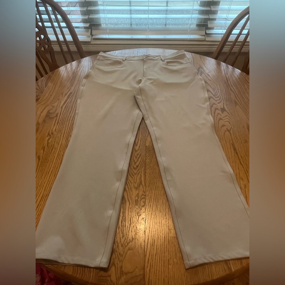 FootJoy FJ 38X 30 BEIGE 5 Pocket Performance Golf STRETCH FLAT Pants Mens